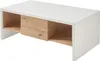 A white and wood coffee table with a drawer. Produktbild-Vorschau