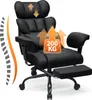 HOFFREE Ergonomická kožená kancelářská židle, vysoká otočná Náhled obrázku produktu 9