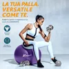 Palla da ginnastica TRESKO (viola, 65 cm) con pompa Palla Anteprima dell’immagine prodotto 2