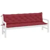 vidaXL Gartenbank-Auflagen 2 Stk. Weinrot 200x50x7 cm Produktbild-Vorschau 3