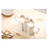 2 mugs en forme de coeur pour les amoureux Daklos Voir les images du produit 5