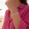 Mehrreihiges Armband Damen silberfarben – eleganter Produktbild-Vorschau 7