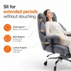 Ergonomischer Bürostuhl XXL mit Samtbezug, Fußstütze und Produktbild-Vorschau 7