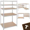 Metalen schap met 5 planken voor in de garage, 180 x 100 x Productafbeelding-voorbeeld 1
