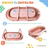 moovkee Babybadewanne mit Gestell 80cm Dunkel Rosa Faltbar Produktbild-Vorschau 6