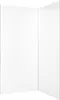 Lot de 2 Panneaux Muraux Aluminium Blanc 90+120 x 210 cm Voir les images du produit 1