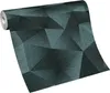3D petrolejová tapeta v dizajne DIAMOND vytvára ilúziu Náhľad obrázku produktu 4
