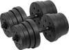 Rebel RBA-2328 Verstelbare dumbbells, 2 x 15 kg, zwart Productafbeelding-voorbeeld 1