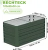 UISEBRT Bac à plantes surélevé en métal 120x60x58cm - 435L Voir les images du produit 2