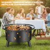 Neu Holzkohlegrill Campinggrill mit BBQ Grillrosten und Produktbild-Vorschau 10