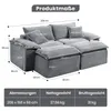Schlafsofa Modulares Schlafsofa, 2-Sitzer Wohnzimmer Sofa Produktbild-Vorschau 7