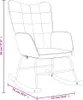 vidaXL Schaukelstuhl mit Hocker Stoff Taupe Produktbild-Vorschau 8