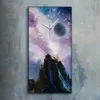 Küche Wohnzimmer Wand Leinwand Uhr 30x60 Malerei Abstrakte Produktbild-Vorschau 2