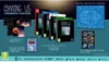 A promotional image showcasing the Among Us: Crewmate Edition for various gaming consoles, including the game cases, stickers, and a blueprint. Náhled obrázku produktu