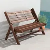 Gartenbank für 2 Personen, rustikales Design, klappbar, Produktbild-Vorschau 2