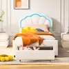 INONEFT Kinderbett 90x200cm mit LED, Polsterbett mit Produktbild-Vorschau 4