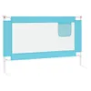 vidaXL Kleinkind-Bettschutzgitter Blau 120x25 cm Stoff Produktbild-Vorschau 4