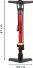 Dunlop Fahrradpumpe mit Manometer für Dunlop-, Schrader- Produktbild-Vorschau 2