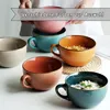 Große Tasse Keramik,700ml Müslischalen(lila)Kaffeebecher Produktbild-Vorschau 6