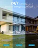 A modern house with a patio and lawn, shown at different times of day. Produktbild-Vorschau