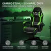 ML-Design Gaming Stuhl mit Fußstütze, Schwarz-Grün aus Produktbild-Vorschau 2