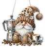 Diamond Painting Anhänger Gnom Kaffee Hängendes Ornament Produktbild-Vorschau 1