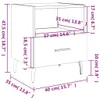 vidaXL Nachttische 2 Stk. Weiß 40x35x47,5 cm Holzwerkstoff Produktbild-Vorschau 8