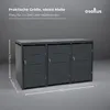 Metall Mülltonnenbox 3er Mülltonnenverkleidung 196 x118 cm Produktbild-Vorschau 3