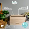 Caja de pan de madera Creative Home, 38 x 28,5 x 17,5 cm Vista previa de la imagen del producto 4