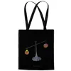 Mr. & Mrs. Panda Tote Bag Sternzeichen Waage - Schwarz - Produktbild-Vorschau 3