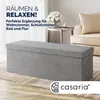 CASARIA® Panca Contenitore Pieghevole 115x40x40cm con Anteprima dell’immagine prodotto 2