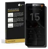A product box for a screen protector is shown next to a smartphone with the screen protector applied. Produktbild-Vorschau