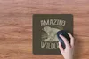 MuchoWow® Mauspad Mousepad Jahrgang - Bär - Natur 30x30 cm Produktbild-Vorschau 3