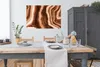 MuchoWow® Poster Achat - Braun - Gold - Geode Stein 120x80 Produktbild-Vorschau 3