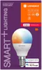 The image shows the packaging of a smart LED light bulb. Náhled obrázku produktu