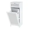 Wäscheschrank 'Karlsøy' Badschrank 90x38x40cm Weiß Produktbild-Vorschau 4