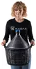 KADAX glazen gistballon-set "Alatri", met kunststofmand en Productafbeelding-voorbeeld 5