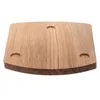 A wooden board with three indentations, likely for a kitchen appliance. Produktbild-Vorschau