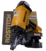 A yellow and black Bostitch nail gun is shown in front of its packaging box. Produktbild-Vorschau