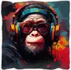 Wallario Premium Kissen, weiche Oberfläche, mit Motiv Chimp Produktbild-Vorschau 1