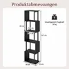 COSTWAY 5-poziomowy regał na książki, regał stojący o Podgląd zdjęcia produktu 3