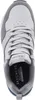 A top-down view of a gray Skechers sneaker. Voir les images du produit