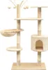 vidaXL Arbre à chat 125 cm Beige Voir les images du produit 4