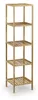 Relaxdays Badregal Walnuss, HBT 146x35,5x35,5 cm, 5 Produktbild-Vorschau 10