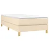 vidaXL Boxspringbett mit Matratze Creme 100x200 cm Stoff -  Produktbild-Vorschau 4