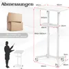COSTWAY mobiles Rednerpult, Stehpult höhenverstellbarer, Produktbild-Vorschau 3