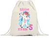 Bäääm Ich Bin 5 Turnbeutel Gymsack Einhorn 5. Geburtstag Produktbild-Vorschau 1