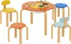AIYAPLAY Kindersitzgruppe Kindertisch mit Stauraum 5-teilig Produktbild-Vorschau 1