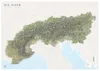 GeoMetro Alpenkarte, DIN A0, 84 x 119 cm, reißfest und matt Produktbild-Vorschau 1