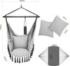 A diagram showing the dimensions of a hanging chair and its accessories, along with an image of the chair itself. Produktbild-Vorschau